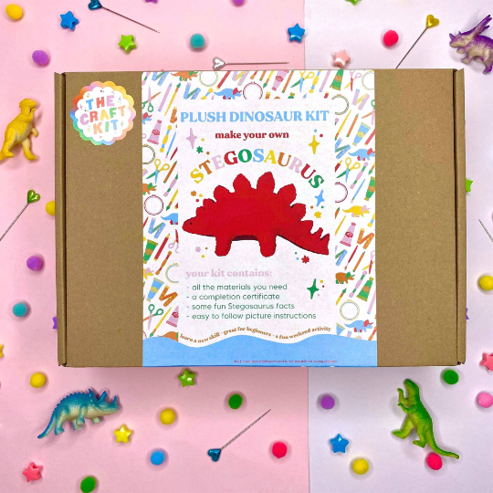 stegosaurus felt plush toy kit from the crafty cowgirl